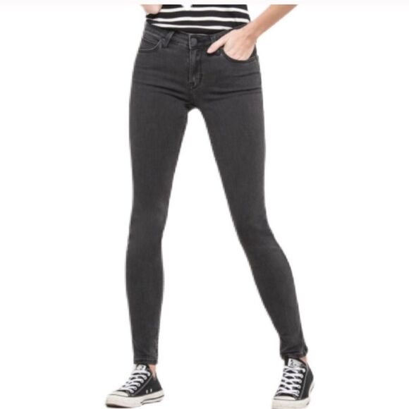 Lee Scarlett Skinny Stone Grey Jeans Denim - Picture 1 of 9